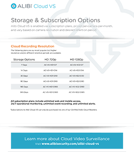 Storage and Subscription Options